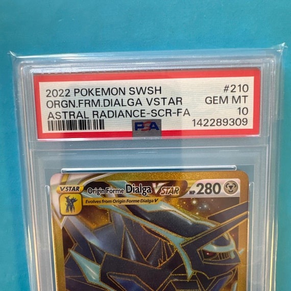 origin forme dialga vstar pokemon card 198/189 PSA 10 Zapp! Comics Card Number / Rarity 2022 POKEMON Sword & Shield