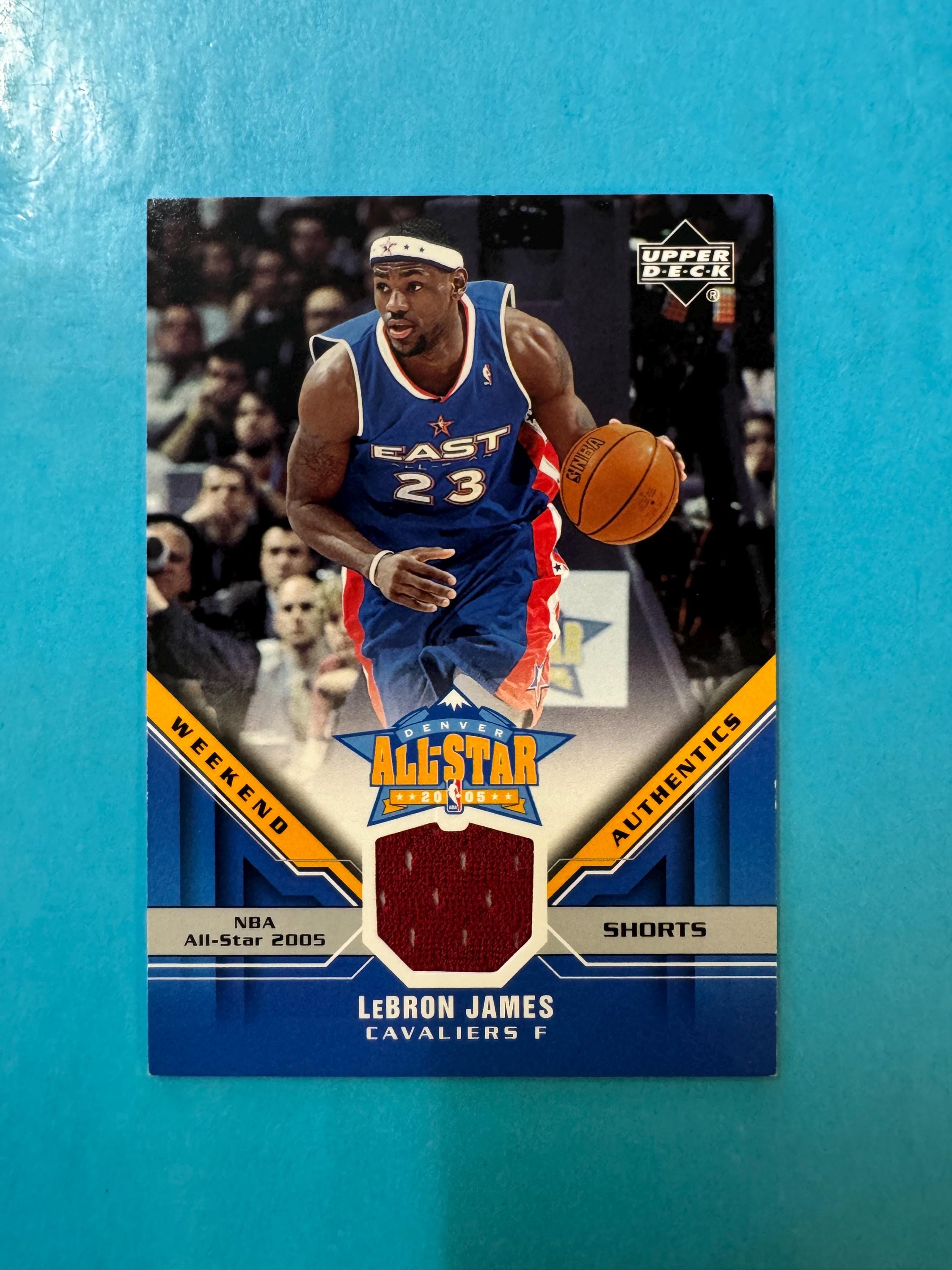 NBAスーパースターレジェンド　ジャージカード 2005-06 Lebron James Upper Deck All-star Game Jersey Patch Card - Etsy