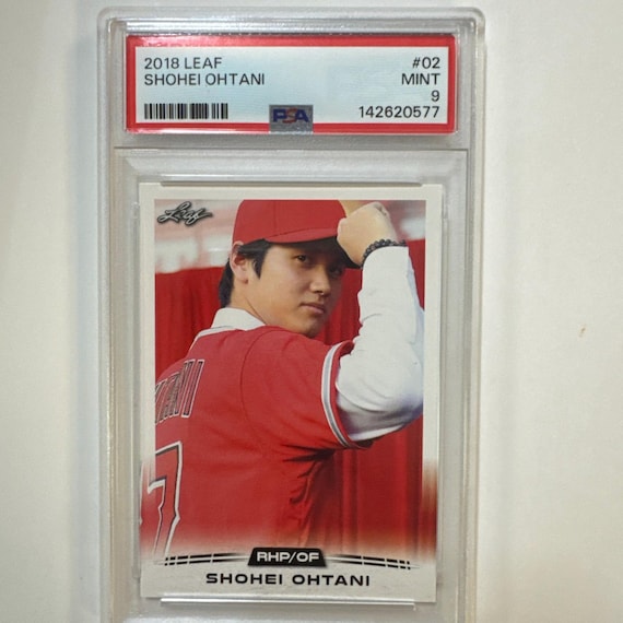 shohei ohtani graded rookie card 2018 Leaf Retail #02 PSA 9 MINT Shohei Ohtani Rookie Card 2018