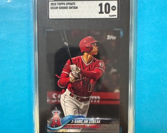 2018 Topps Update Shohei Ohtani ROOKIE Card #US189 SGC 10 Gem Mint
