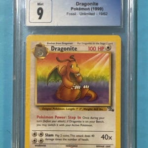 dragonite pokemon card 19 62 Can someone explain the red logo in these listings? : r/PokemonMisprints pokemon Fossil Dragonite (19) Dragonite Fossil 19/62 Non Holo