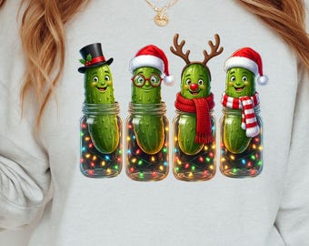 Lustige Weihnachtsgurke PNG, lustige Gurke, schrullige Weihnachten png, Gurke Liebhaber, Weihnachten 2025 png, lustige Weihnachtspng, hochauflösende Datei