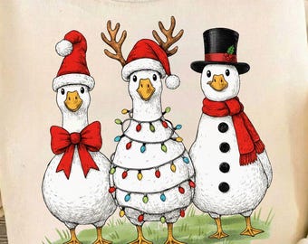 Vintage Weihnachtsgans PNG, Santa Gans, Gans Weihnachten, Santa Gans, Preppy Weihnachten PNG, Dumme Gänse, Gans png, lustige Feiertagssublimation