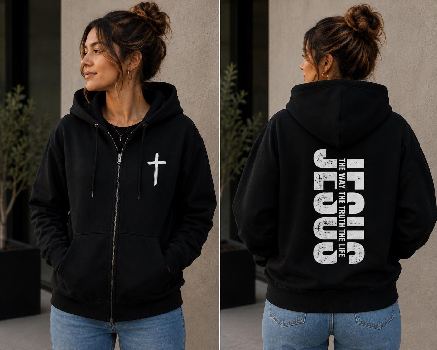 Jesus Zipup - Etsy