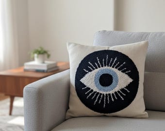 Olho Grego - Punção Agulhada - Fronha