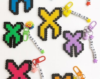 Exicision Inspired Perler Keychain