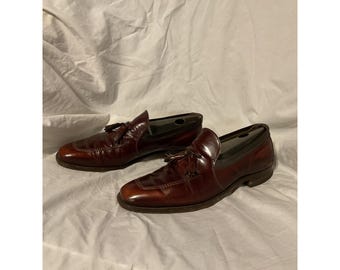 Young Quinlan Johnston and Murphy Tassel Brown Loafer Used - size 10