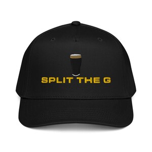 Split the G embroidered 5 panel cap
