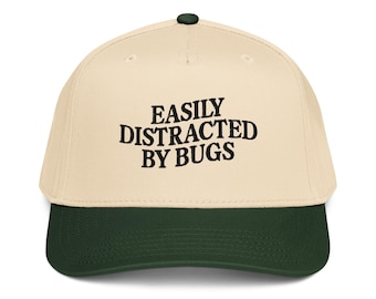 Cappellino retrò a 5 pannelli facilmente distratto dagli insetti, regalo per gli amanti degli insetti, natura, entomologia, insetti striscianti, berretto per gli amanti degli insetti