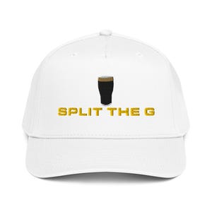 Split the G embroidered 5 panel cap