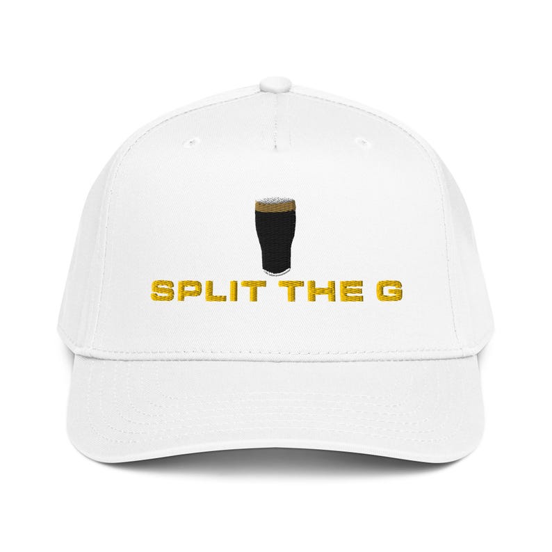 Split the G embroidered 5 panel cap