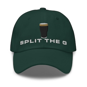 Split the G hat embroidered baseball cap