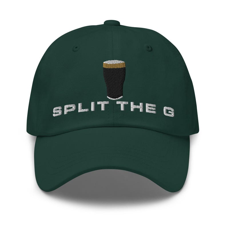 Split the G hat embroidered baseball cap