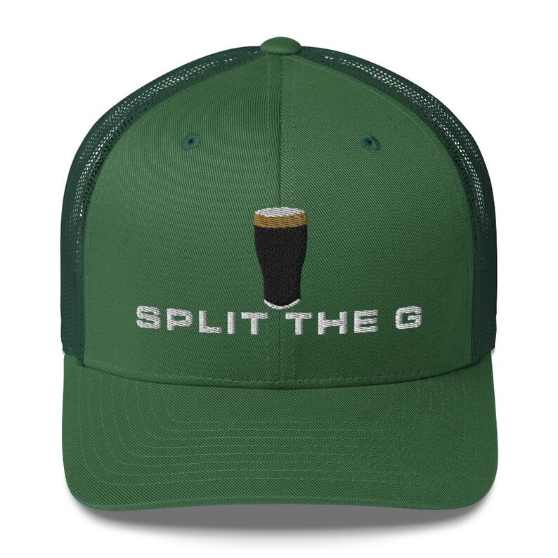Split the G hat embroidered Trucker Cap