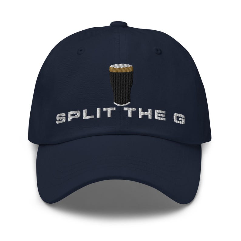 Split the G hat embroidered baseball cap
