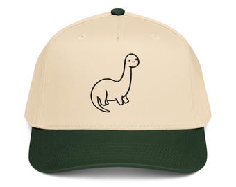 Dino embroidered 5 panel cap T rex Dinosaur hat Dinosaur Lover gift Palaeontologist Shirt Cute Dino hat Diplodocus Jurassic cap