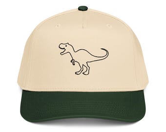 Dino embroidered 5 panel cap T rex Dinosaur hat Dinosaur Lover gift Palaeontologist Shirt Cute Dino hat Diplodocus Jurassic cap