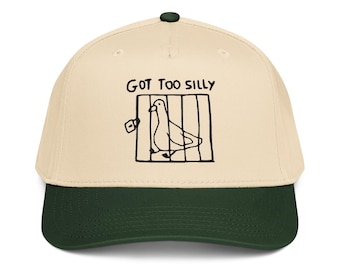 Geese birds lover gifts for her Got too silly embroidered 5 panel cap Silly Goose on the loose Funny Duck Apparel