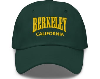 Berkeley Kalifornien bestickte Baseballkappe USA Geschenk für sie für ihn Studenten Geschenke Hut maßgeschneiderte Kappe Hut personalisierte Kappe