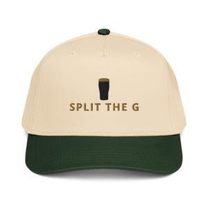 Split the G embroidered 5 panel cap