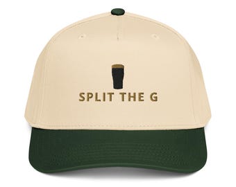 Split the G embroidered 5 panel capGuinness Pint Hat Ireland Guinness toucan funny drunkard dad gift beer pint hat wine lover cap