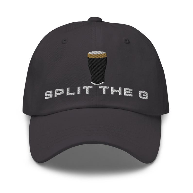 Split the G hat embroidered baseball cap