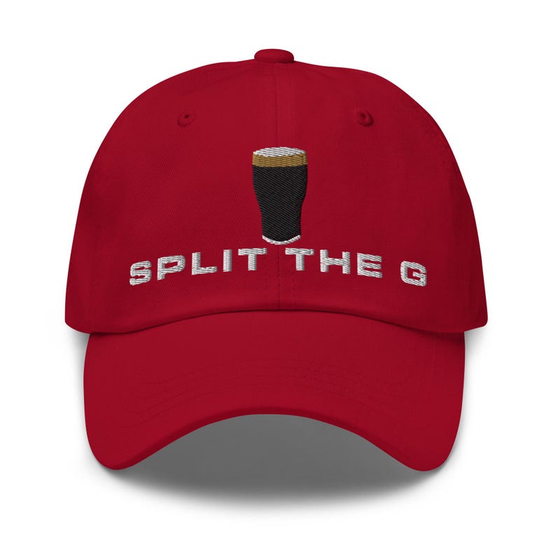 Split the G hat embroidered baseball cap