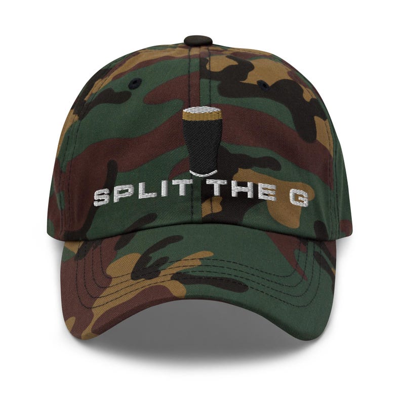 Split the G hat embroidered baseball cap