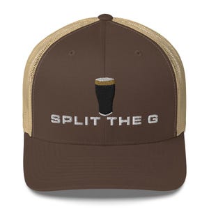 Split the G hat embroidered Trucker Cap