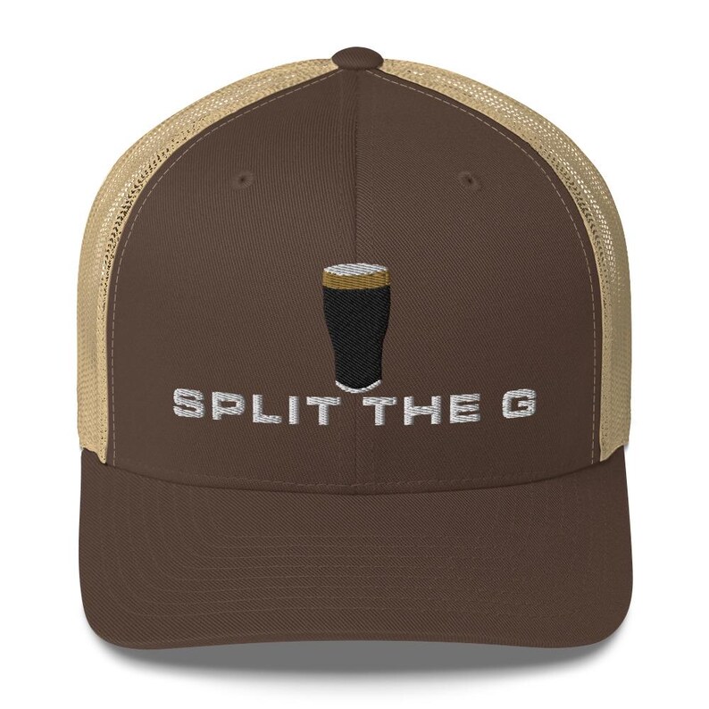 Split the G hat embroidered Trucker Cap
