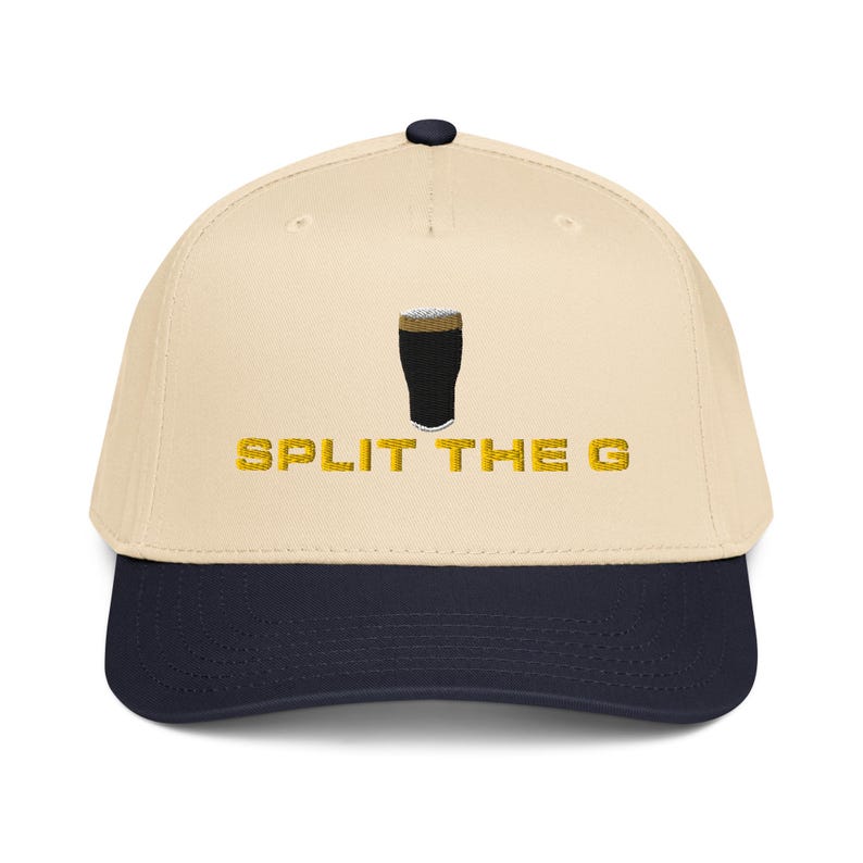 Split the G embroidered 5 panel cap