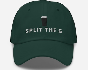 Split the G embroidered baseball capGuinness Pint Hat Ireland Guinness toucan funny drunkard dad gift beer pint hat wine lover cap