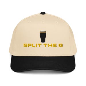 Split the G embroidered 5 panel cap