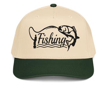 Fisherman gifts Fishing hat embroidered 5 panel cap Hunting Lover Gift Hunter Fisher Gift fisherman dad cap