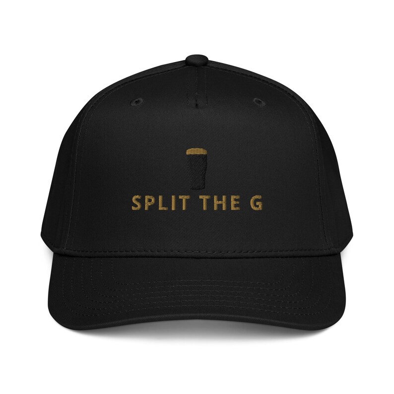 Split the G embroidered 5 panel cap