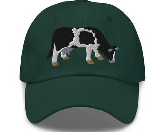 Cow embroidered baseball cap Easily Distracted By Cows Hat Funny Cow Farm Love Animal hat Humorous farmer gift cattle cap