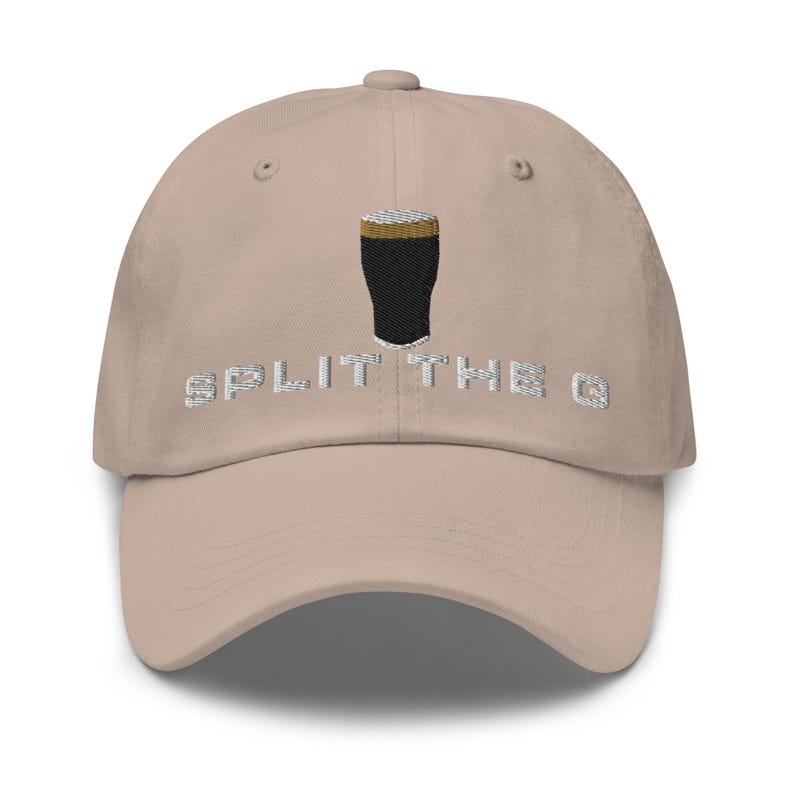 Split the G hat embroidered baseball cap