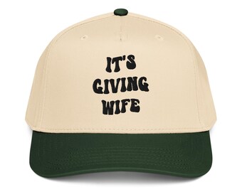 Es gibt Frau gestickte 5-Panel-Cap Braut frischvermählten, Verlobungsgeschenk, Flitterwochen, Outfit, Hochzeitstag Wifey Vibes Braut