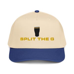 Split the G embroidered 5 panel cap