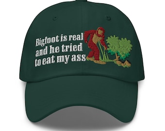 Cappello Sasquatch Regolabile Cappello Bigfoot/Sasquatch Stile Vintage - Berretto Baseball Con Visiera Curva E Regolabile Cappello Da Baseball Uomo