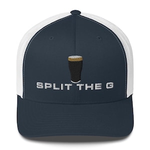 Split the G hat embroidered Trucker Cap