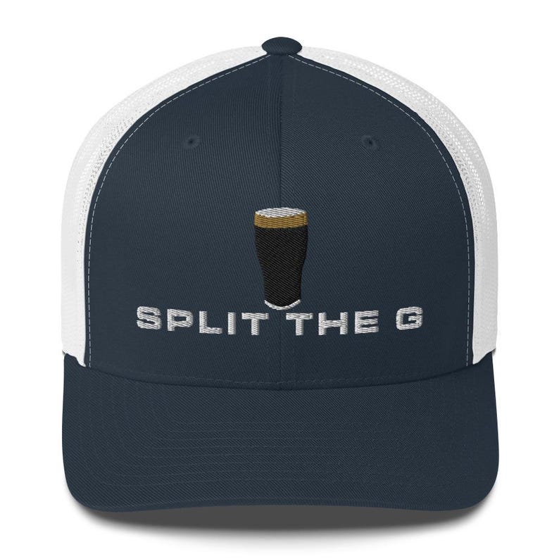 Split the G hat embroidered Trucker Cap