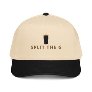 Split the G embroidered 5 panel cap