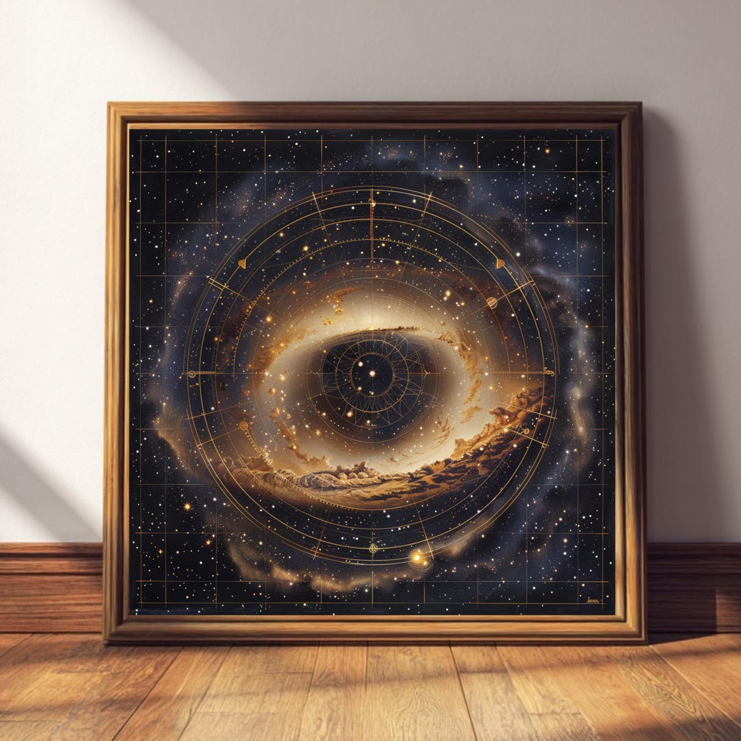 Galactic Center Sacred Geometry Print | Torus Field Cosmic Blueprint ...