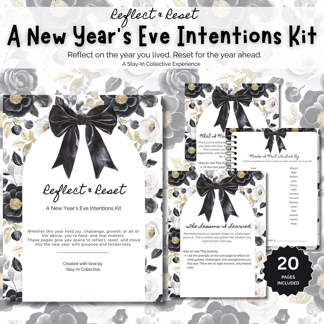 Reflect & Reset | New Year Reflection Kit | 6 Printable Activities ...