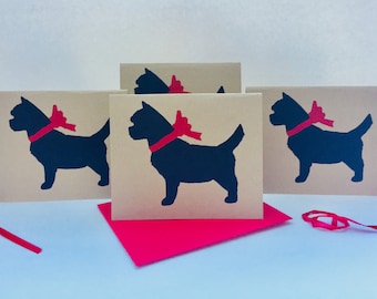 Cairn Terrier Card Set Carin Holiday Thank You Cards Bulk ECOfriendly Gifts for Dog RESCUE Lovers Birthday Christmas Valentines Pet Sympathy