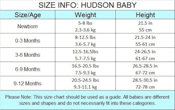 Westie Size Chart