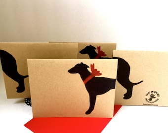 Greyhound Card Sets - Italian Greyhound Christmas Gifts for Dog Lovers - Holiday Thank You Cards Bulk - Pet Sympathy - Whippet Birthday Pack