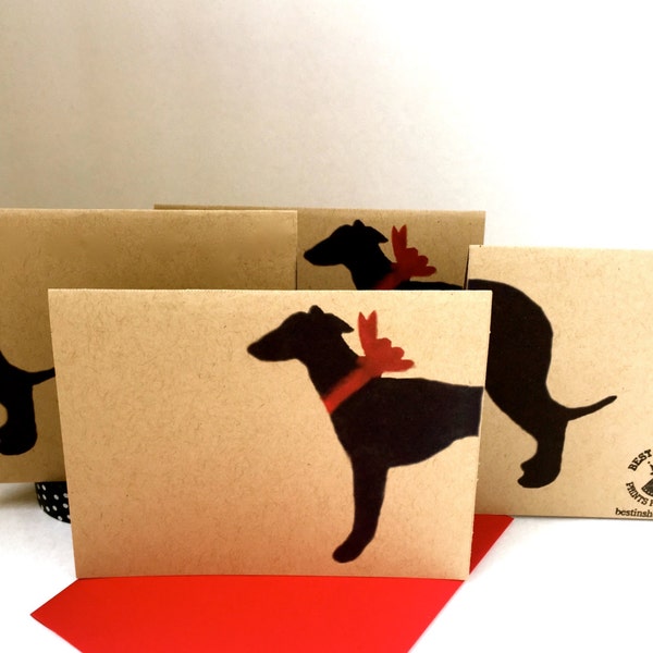 Greyhound Card Sets - Italian Greyhound Christmas Gifts for Dog Lovers - Holiday Thank You Cards Bulk - Pet Sympathy - Whippet Birthday Pack