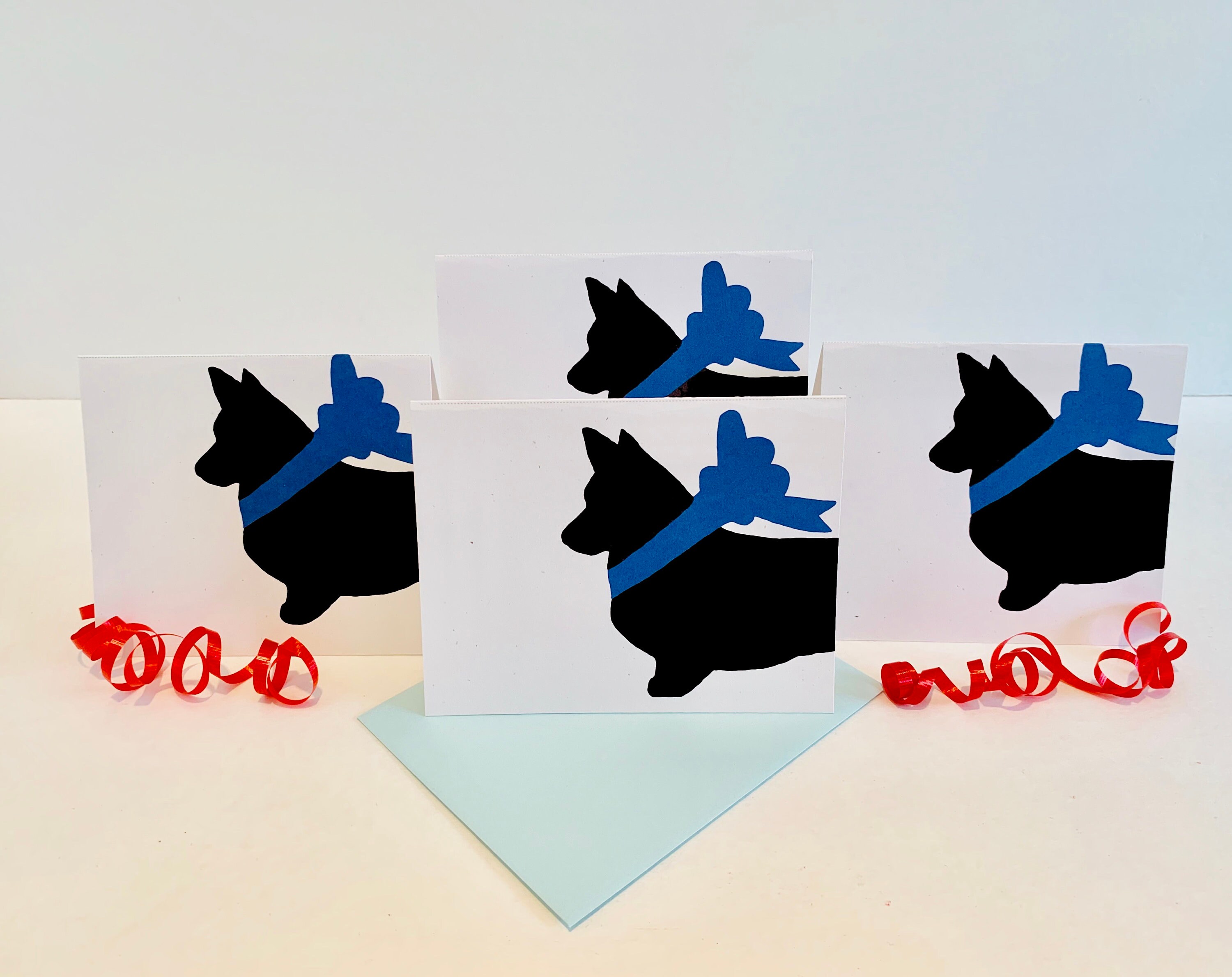 Pembroke Welsh Corgi Card Set Christmas Cards Holiday Pack Thank You ...